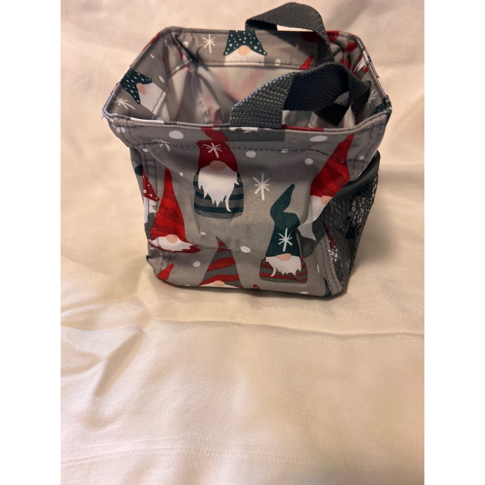 thirty-one Mini Square Utility Tote Christmas Gnome - Picture 5 of 6